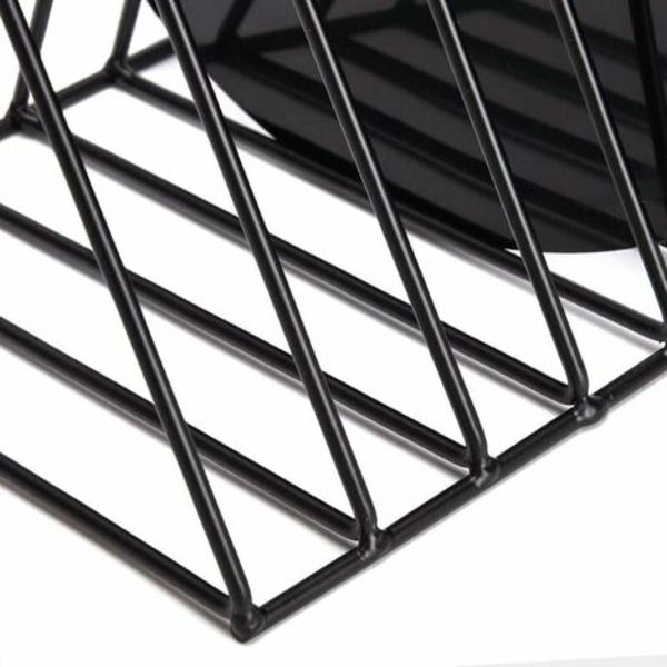9 Slots Vinyl Record Storage Rack For A Desk A Shelf Black