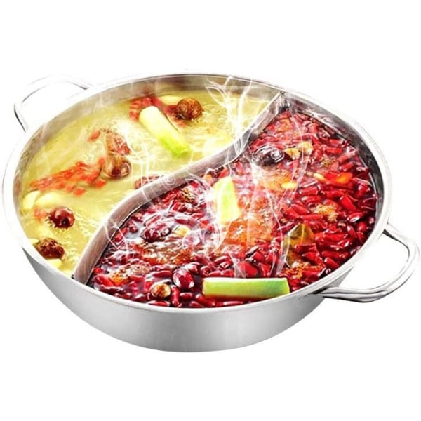 Yzakka Ruostumaton teräs Shabu Hot Pot jakajalla induktiolle