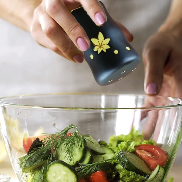 Kjøkken krydderglass salt chili pulver glass keramikk med hull