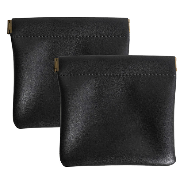 2-pack läderringspåse i läder