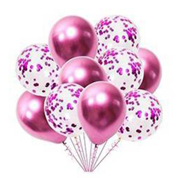 60 stk. Metal Sequin Ballon Sæt Latex Balloner | Fest