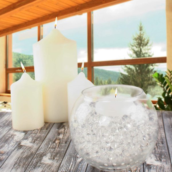Vase Füller Perlen Edelsteine ​​Wassergel Perlen Wachsende Kristallperlen Hochzeit Herzstück Dekoration (Transparent）