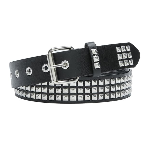 Punk Style Perlebesat Bælte Sort M[TT]