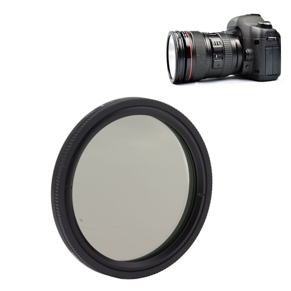 Lightdow Kamera ND-filter ND2 til ND1000 Justerbar Optisk Glas Kamerafilter Linse til Optagelse af Flydende Vand 82mm