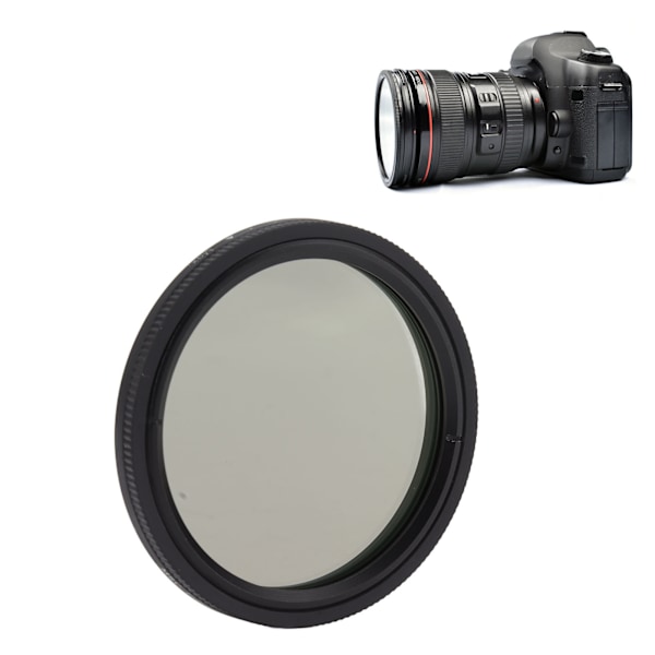 Lightdow Kamerans ND-filter ND2 till ND1000 Justerbar Optiskt Glas Kamerans Filterlins för Att Fånga Rinnande Vatten 82mm