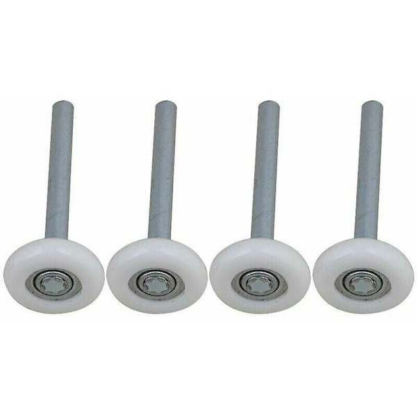 Forseglet kugleleje nylon garageport ruller med 4 pakke stilk 115mm