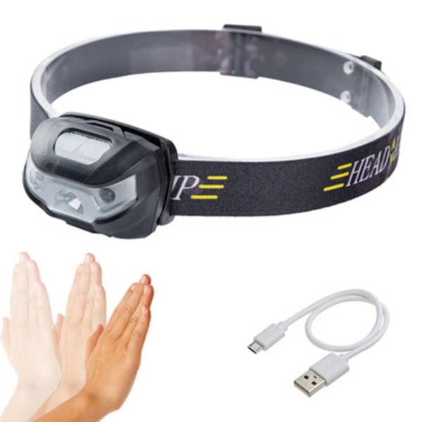 LED Headlamp Rechargeable, Super Bright, 3 Modes, IPX4