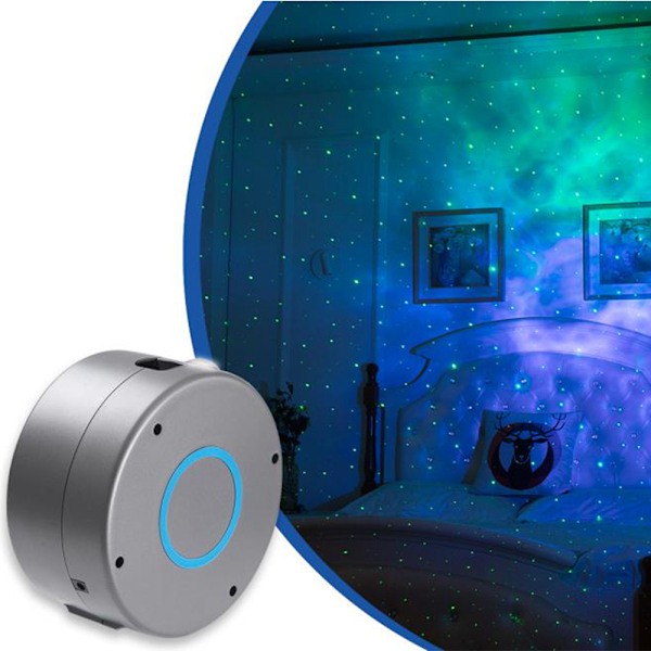 Ny stjernehimmel projektionslampe farverig 3D vision LED laser nebu