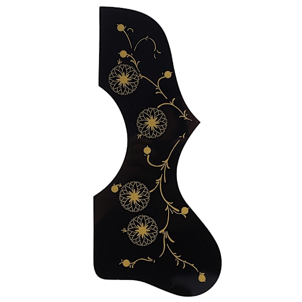 Høj kvalitet klæbende højre hånd folkeguitar beskyttende pickguard tilbehør (sort mønster)