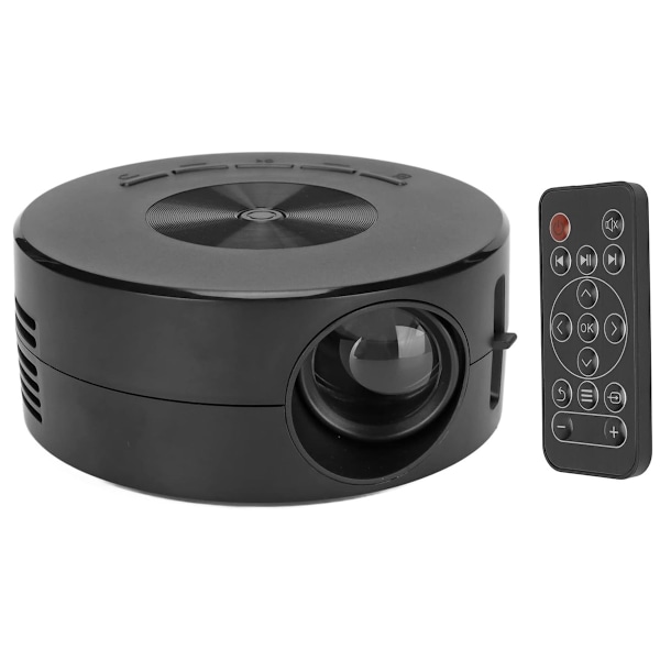 HD Projektionsdisplay, Automatisk Keystone-korrigering, Miniprojektor för Livfull 1080P Full HD-underhållning, 50% Zoom, för Hemma-bio & Utomhus