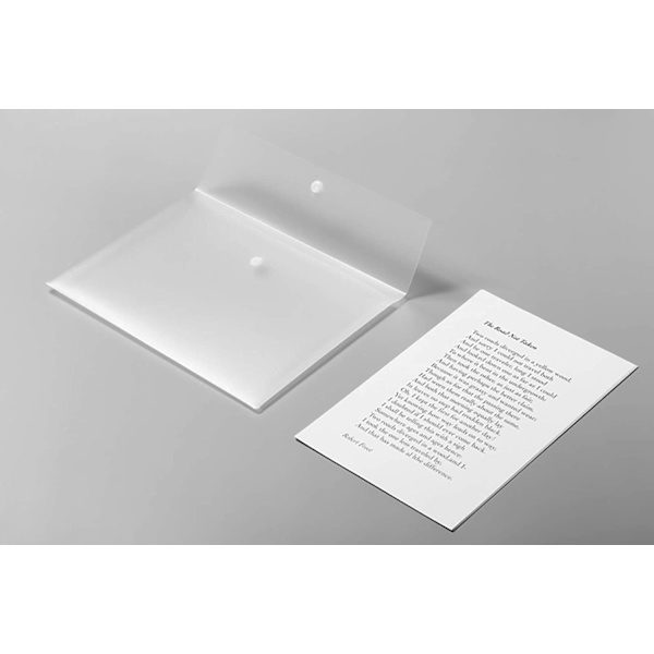 Poly File Folder Lommer Fil Jakke Plast Kuvert Flad