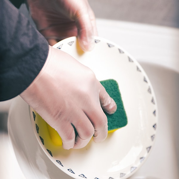 Sanitära Latex-fria Handskar, Puderfria Handskar För Hygienisk Matlagning, Städning Och Hantverk, Ambidextrösa Handskar Med Stark Draghållfasthet