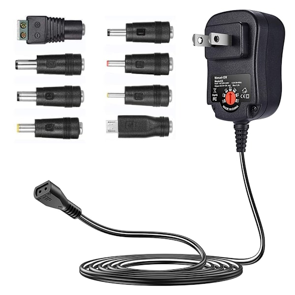 12W Universal Multi Voltage AC/DC Adapter Switching Power Supply