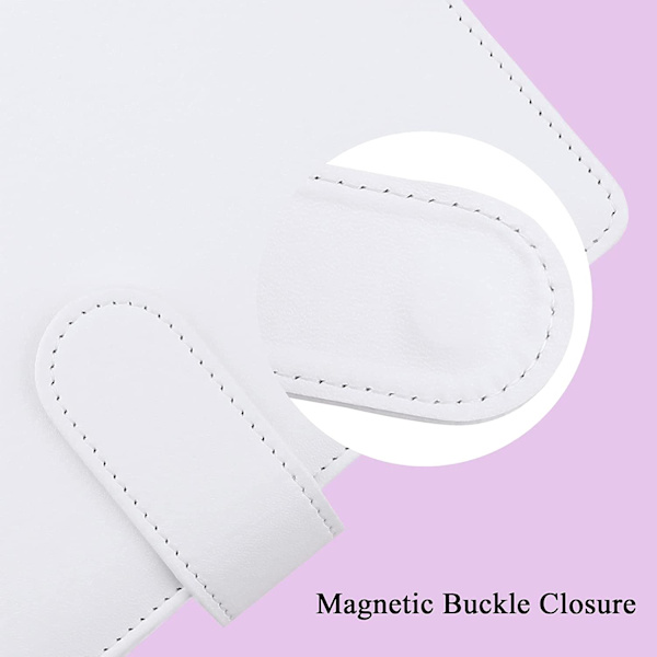 A6 PU Lær Notatbok Binder Påfyllbar 6 Ring Binder for A6