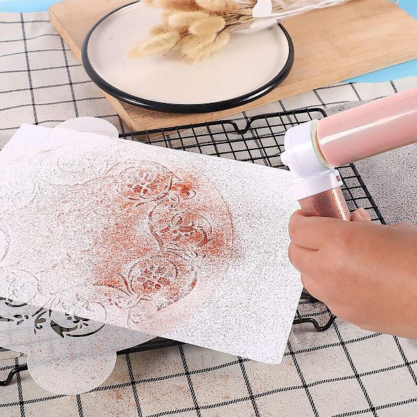 Käsintehty ilmapensseli kakunkoristeluun, DIY-leivontatyökalut, 4 kakkusuihkuputkea, keittiö DIY-leivontakakku