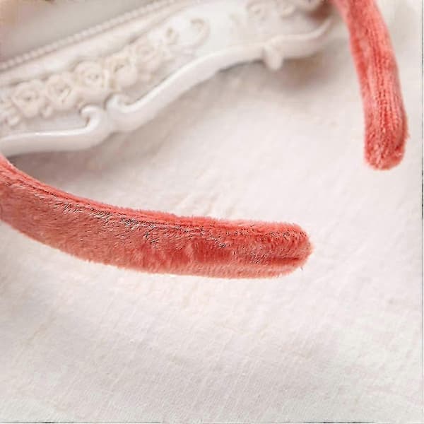 2-pack fladdermusformade cosplay-hårband, rosa tyg Halloween-håraccessoar för barn Pink