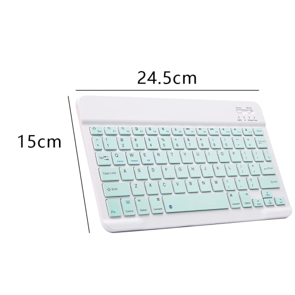 Ultra-Slim Bluetooth Keyboard Portable Mini Wireless Keyboard Rechargeable for Apple