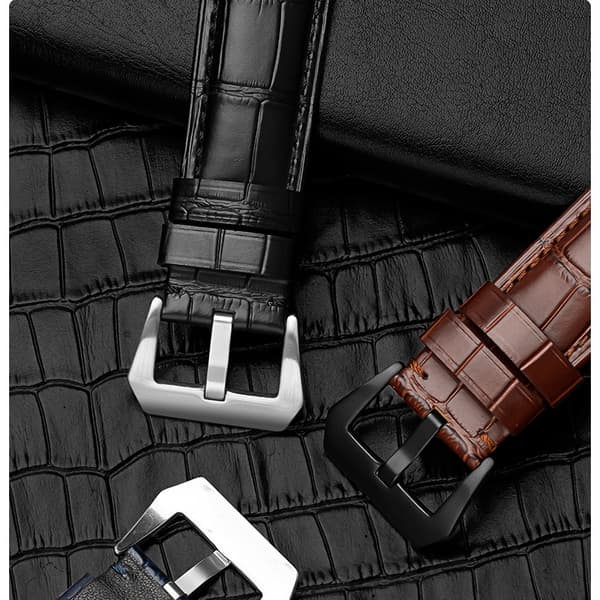 Erstatningsurrem til Panerai Luminor Sort 24 mm Sort Black 24 mm