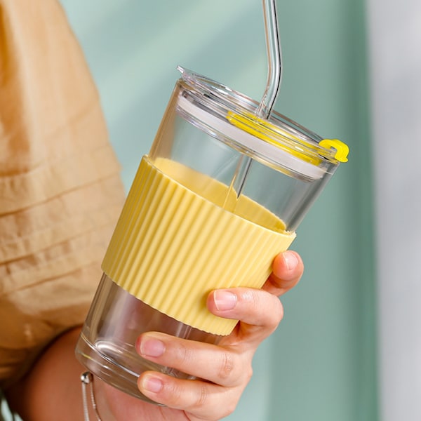 450 ml kaffekopp, mjölkkopp, tekopp, glas, kopp med sugrör, kopp med lock, dryckeskopp med kopphållare