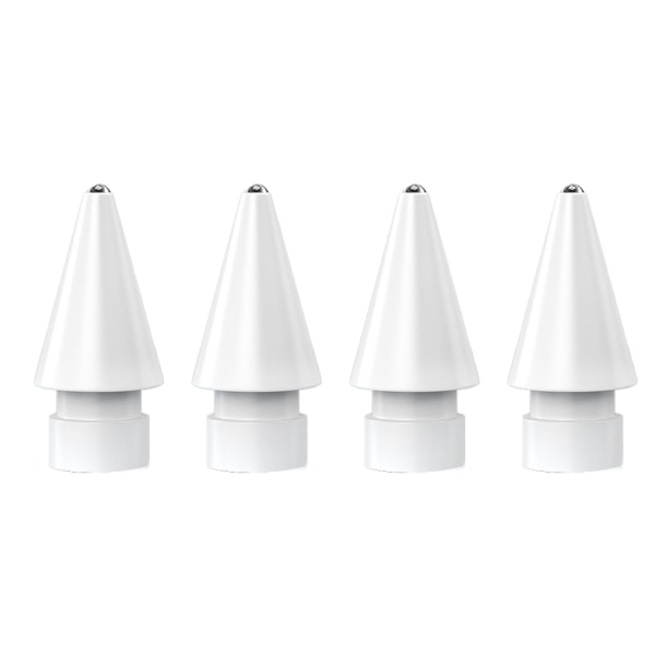 4 st exakta utbytestips som är kompatibla för Apple Pencil White-round head