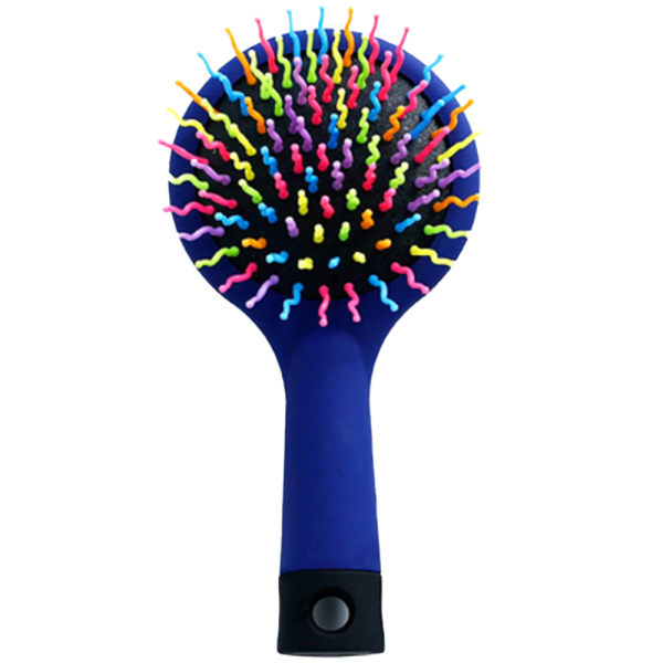 Bamboo Hair Brush, Girls Hair Brush, Rainbow Bamboo Paddle Hair