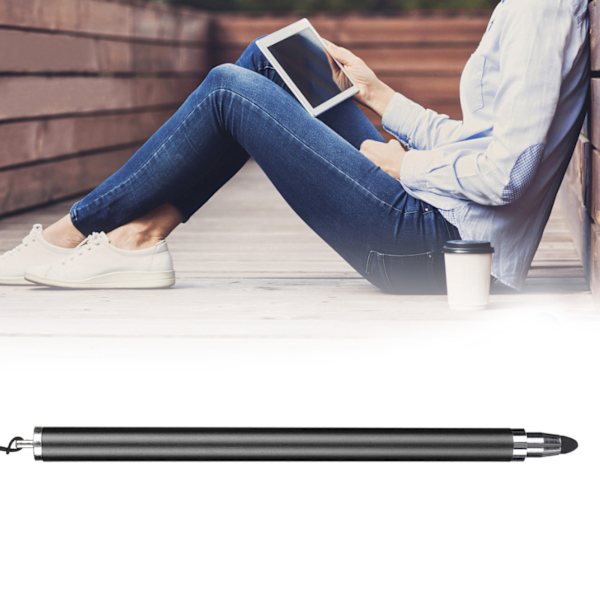 Kapacitiv stylus med høj følsomhed, bærbar, universel, digital mobiltelefon, tablet, touch pen, sort