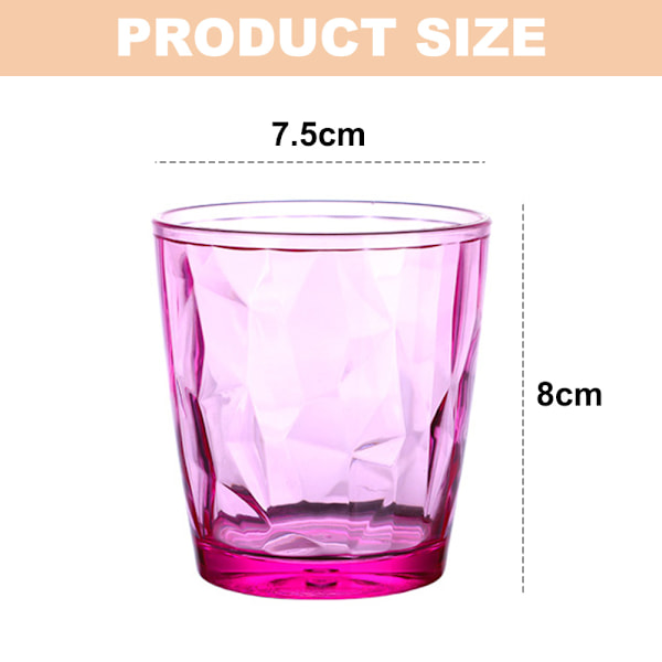 5 st vattenkopp hushåll PC-kopp restaurang dryck juicekopp, brun, grå, grön, transparent, rosa