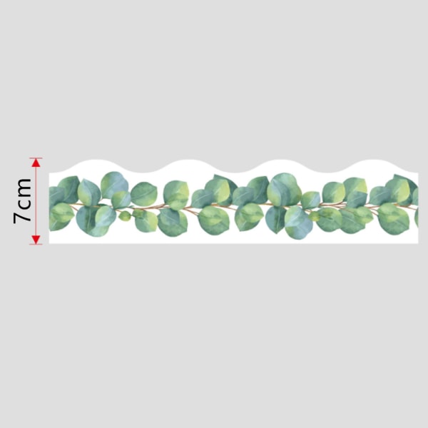 Klassrums anslagstavla kanter 65,6 fot Eucalyptus Leaf