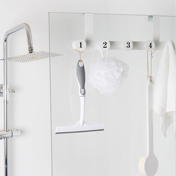 Dekorativa hushållsartiklar, väggmonterade kraftiga krokar för upphängning av kläder, ryggsäckar, hattar, halsdukar, minimalistisk design vita krokar för alla rum