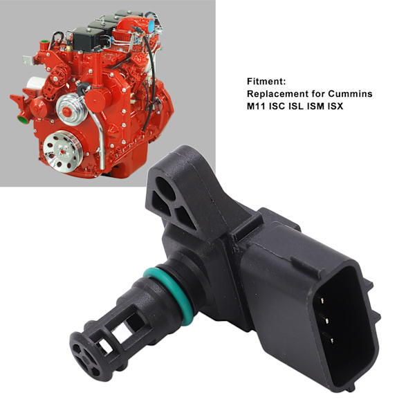 Inntaksmanifoldtrykkstemperaturføler 2897334 Kartlufttrykkføler Erstatning for Cummins M11 ISC ISL ISM ISX