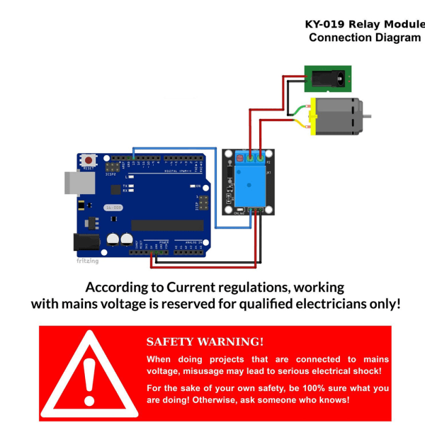 Relämodul för Arduino och Raspberry Pi 5V DC Trigger