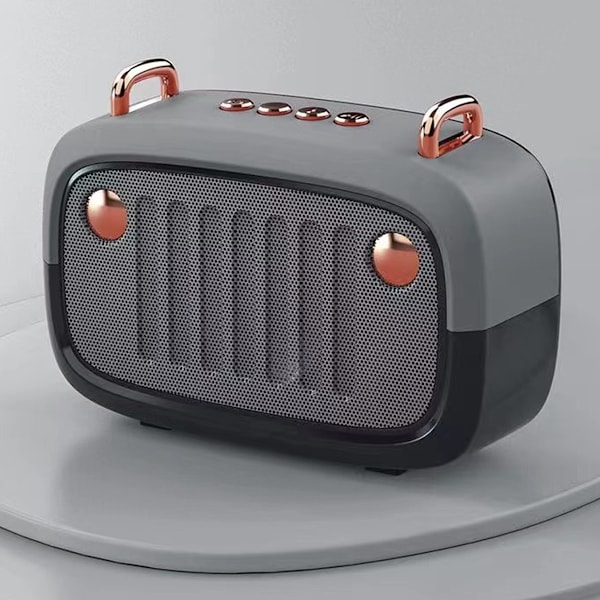 Bluetooth-högtalare, trådlös vintage-högtalare, utomhus trådlös bärbar Bluetooth-högtalare