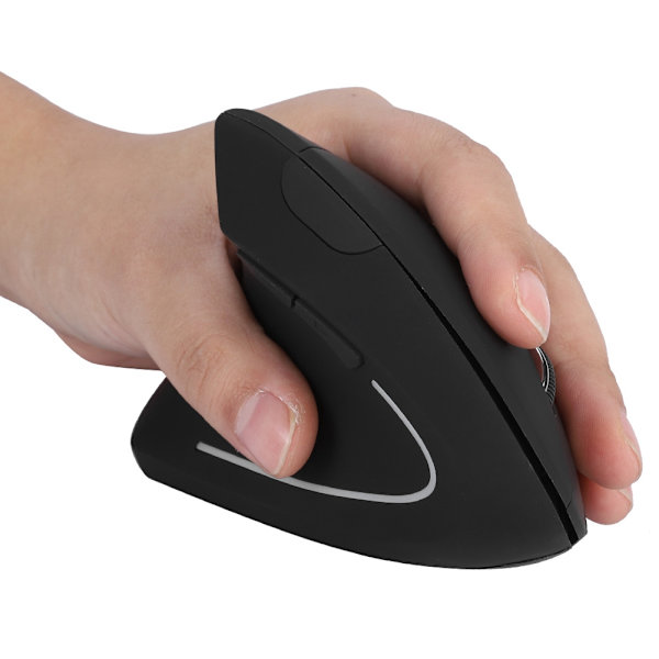 Venstrehåndet 2,4 GHz trådløs USB ergonomisk vertikal optisk mus til pc-computer bærbar computer