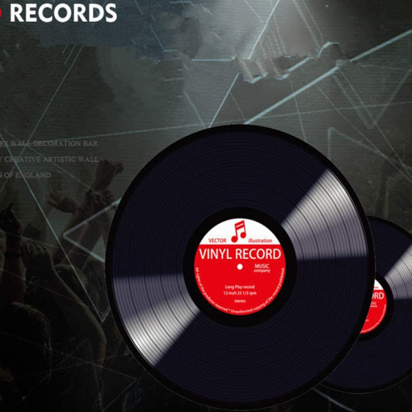 Vinylskiva Design Rund Golvmatta 60/80 / 100cm Vardagsrum Be