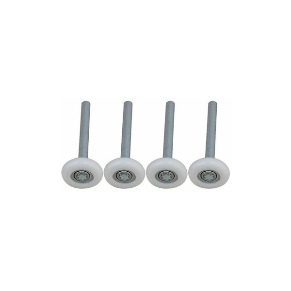 Forseglet kugleleje nylon garageport ruller med 4 pakke stilk 115mm