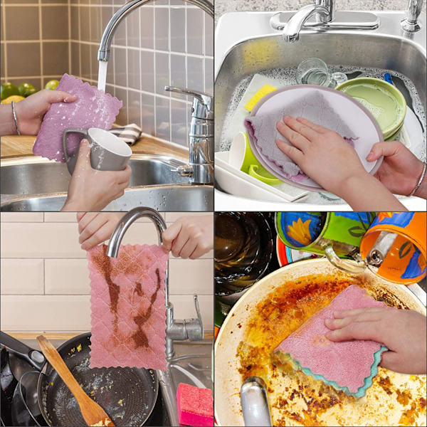 Mikrokuitupuhdistusliina - 12 pakkausta keittiöpyyhkeitä -