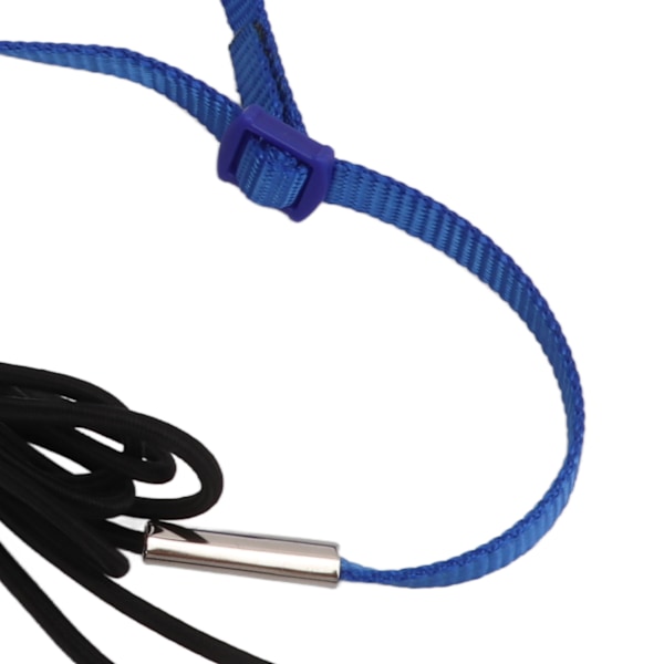 Papegøje Sele Snor Justerbar Fugl Flyvende Sele Trækkraft Reb med Krog til Fugle Papegøjer Royalblue XS