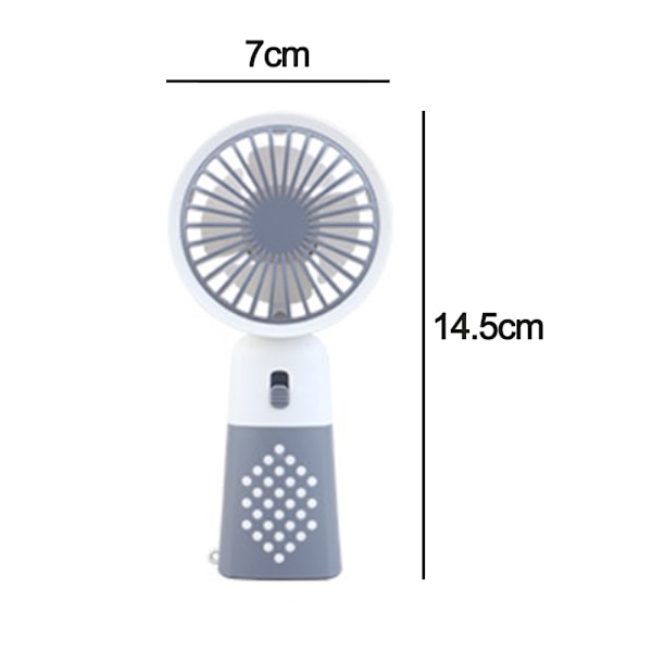 Bærbar håndholdt vifte, USB-oppladbare batterier, hastighetsinnstillinger for kontor, hjem, utendørsreiser