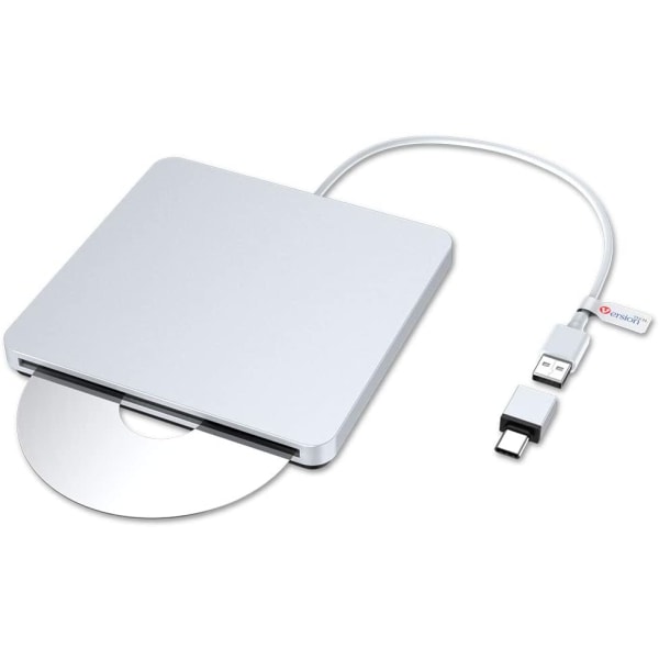 USB C Type-c Ultra-tynd ekstern DVD-drev/brænder/optisk drev CD RW DVD RW Superdrive Disk Duplikator