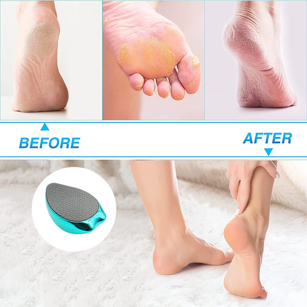 Innovativ Nano Crystal Fodskrubber, Bærbar Pedicure Fod