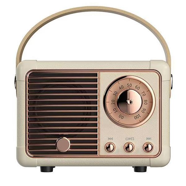 Retro Bluetooth-kaiutin, Vintage-sisustus, Pieni langaton Bluetooth-kaiutin, Söpö vanhanaikainen tyyli