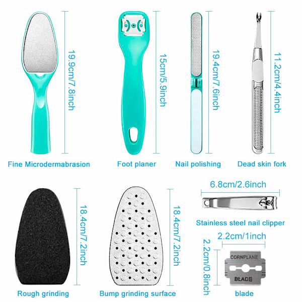 Pedicure Kit Spa Hjemme Pedicure Kit Rustfrit Stål -