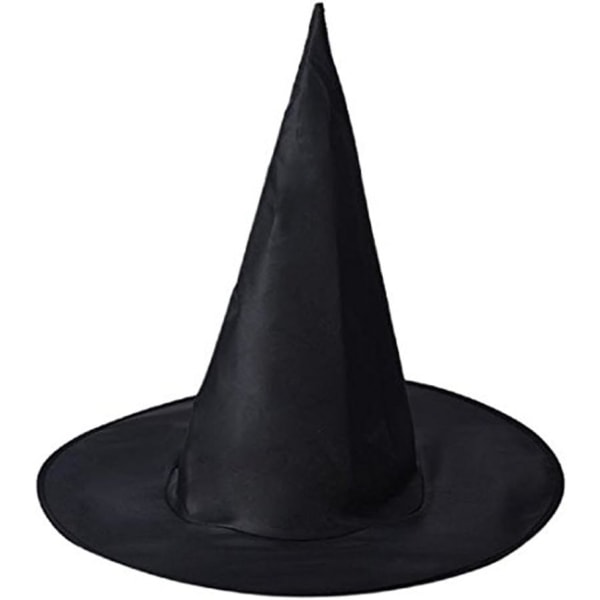 Sett med 6 heksehatter for Halloween, for voksne og barn