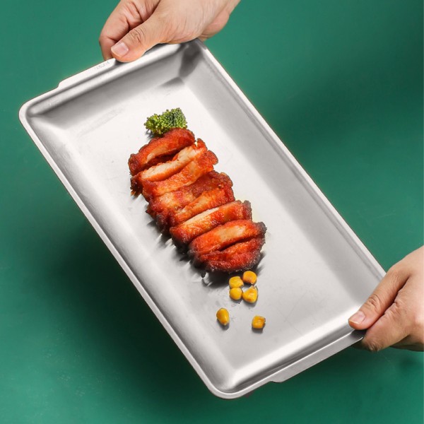 Rustfritt stålplate Rektangulær plate Håndverk dekorasjon