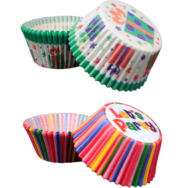 Cupcake Liners Fettfast papper Bakformar 200-Count