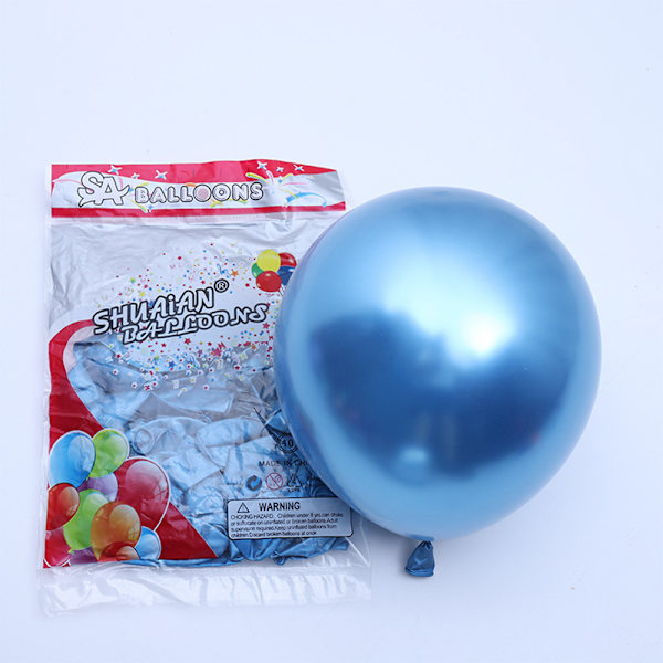 Chrome Metallic Balloner 50 stk. 12 tommer Tykke Latexballoner til