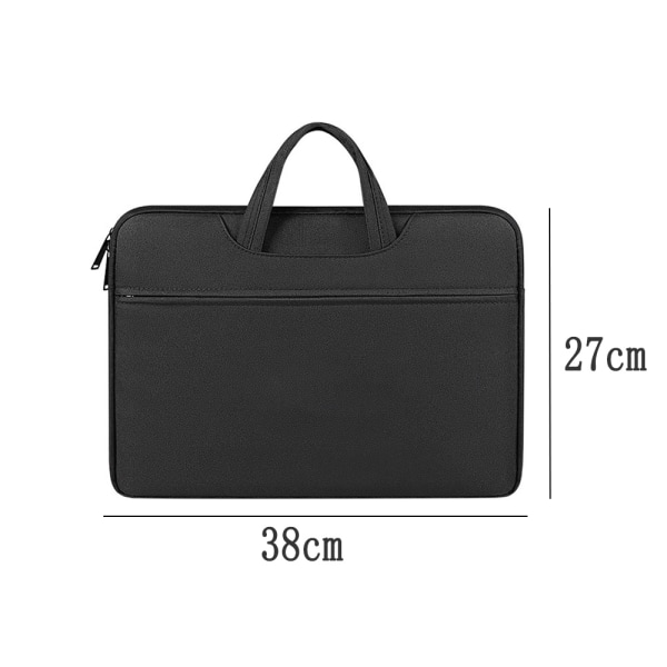 Laptopväska 14,1-15,4 tum Vattentåligt Case med Handl Black-14.1-15.4 inches