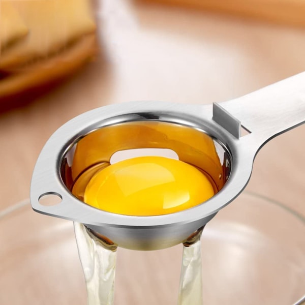 Egghvite- og eggeplommeseparator i rustfritt stål
