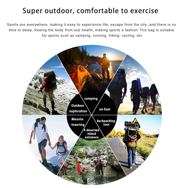 Ny utomhusryggsäck camping vandringsryggsäck-resesport ryggsäck