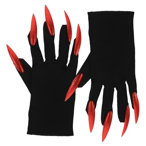 Klohansker til Halloween-dekorasjon 1 par kostymehansker